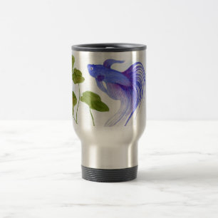 Blue Betta Fish Reisebecher