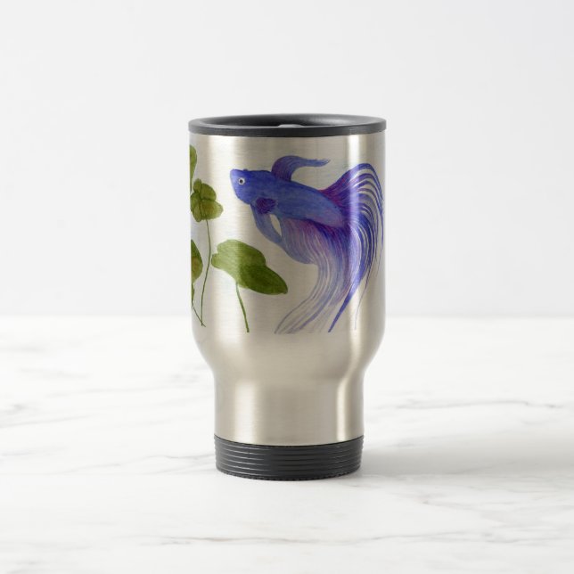 Blue Betta Fish Reisebecher (Mittel)