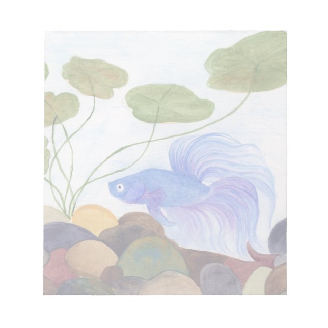 Blue Betta Notizblock (Vorderseite)