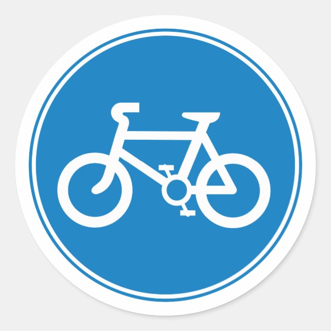 Blue Bicycle Aufkleber (Vorderseite)