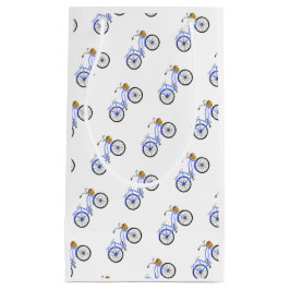 Blue Bicycle Basket Preppy Summer Vacation Fun Kleine Geschenktüte
