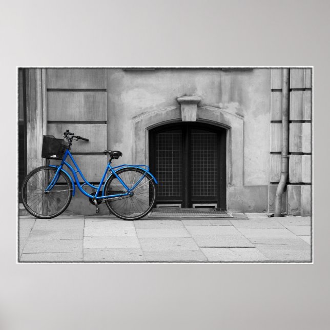 Blue Bicycle Poster (Vorne)