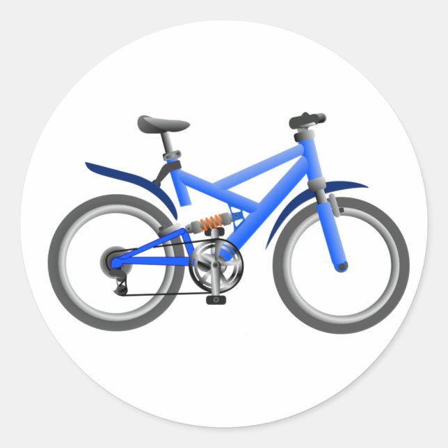 Blue Bicycle Stickers (Vorderseite)