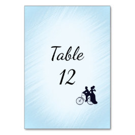 Blue Bicycle Wedding Tischnummer