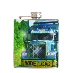 Blue Big Rig LKW LKW LKW & Highway Flachmann