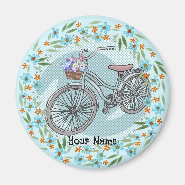 Blue Bike Magnet (Vorne)