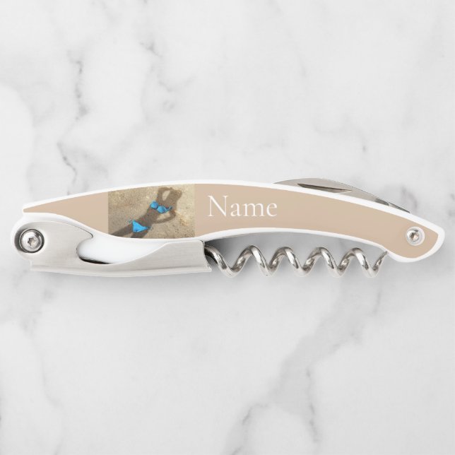 Blue Bikini Beach Sand Thunder_Cove Kellnermesser (Vorderseite)