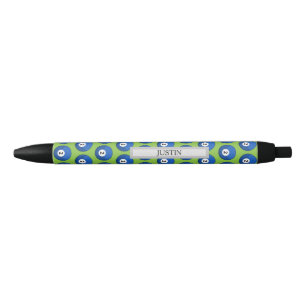 Blue Billiard Ball Nummer Zwei Muster personalisie Kugelschreiber
