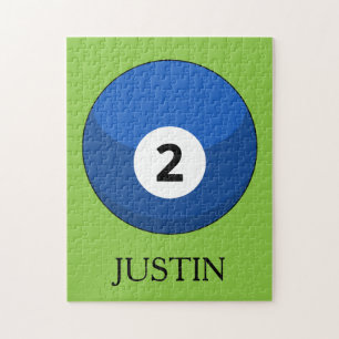 Blue Billiard Ball Nummer Zwei personalisieren