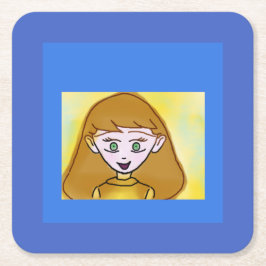 Blue Bingo Anime Paper Untersetzer