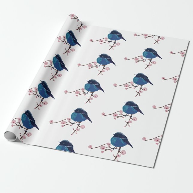 Blue Bird Art Geschenkpapier (Ungerollt)