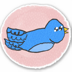 Blue-Bird-Aufkleber Aufkleber