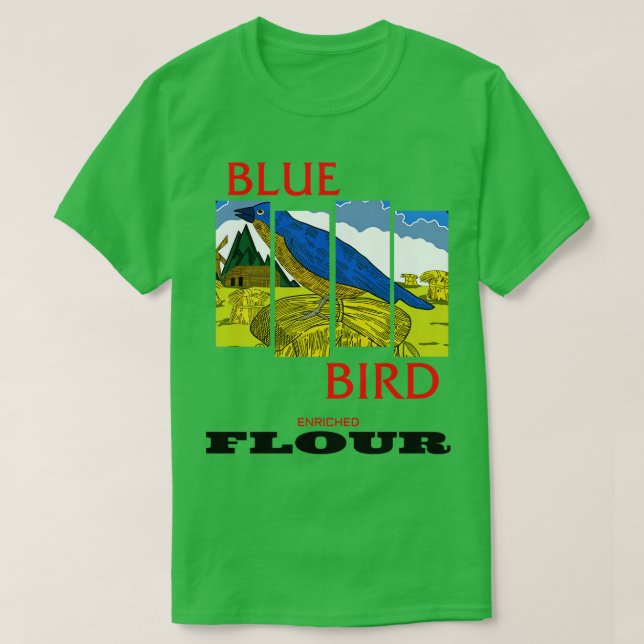 BLUE BIRD BLACK FLAG T-Shirt (Design vorne)