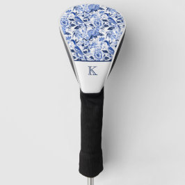 Blue Bird Chinoiserie Monogram Golf Headcover