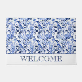 Blue Bird Chinoiserie Welcome Fußmatte
