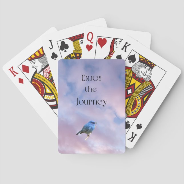 Blue Bird "Enjoy the Journey" Spielkarten (Rückseite)