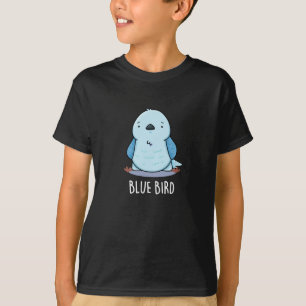 Blue Bird Funny Animal Pub Dark BG T-Shirt