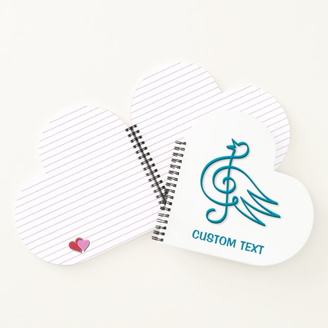 Blue Bird Musik Notizbuch (Innenseite)
