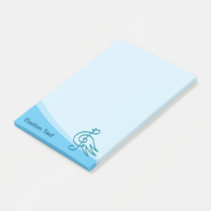 Blue Bird Musik Post-it Klebezettel
