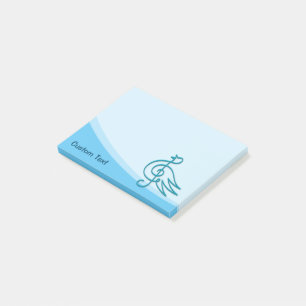Blue Bird Musik Post-it Klebezettel
