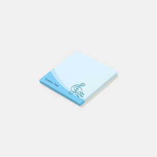 Blue Bird Musik Post-it Klebezettel