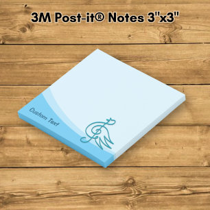 Blue Bird Musik Post-it Klebezettel