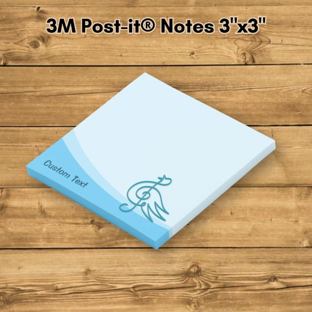 Blue Bird Musik Post-it Klebezettel (Von Creator hochgeladen)
