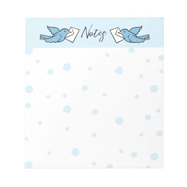 Blue Bird Notepad Notizblock (Vorderseite)