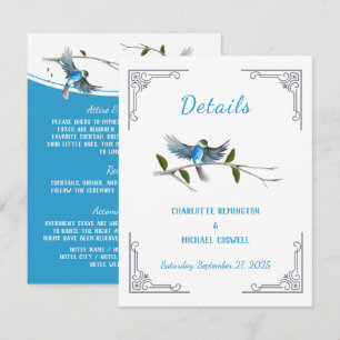 Blue Bird of Happiness Details Carte de boîtier