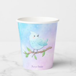 Blue Bird Paper Cups Pappbecher