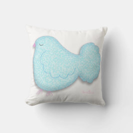 Blue bird pillow kissen