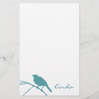 Blue Bird Stationery - Personalisieren Briefpapier