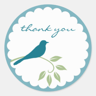 Blue Bird Sticker - Danke