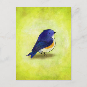 Blue Birdie Postcard Postkarte