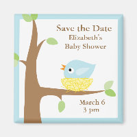 Blue Birds Nest Baby Dusche