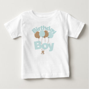 Blue Birthday Boy Baby T-shirt