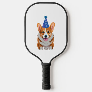 Blue Birthday Corgi Classic T - Shirt Pickleball Schläger