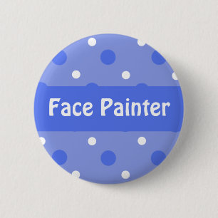 Blue Birthday "Face Painter" Identifikation Button