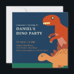 Blue Birthday Kids Dinosaur Geburtstagsparty Einla Einladung<br><div class="desc">Blue Birthday Kids Dinosaur Geburtstagsparty Einladung</div>