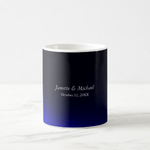 Blue Black Background Liebe Wedding Names Kaffeetasse