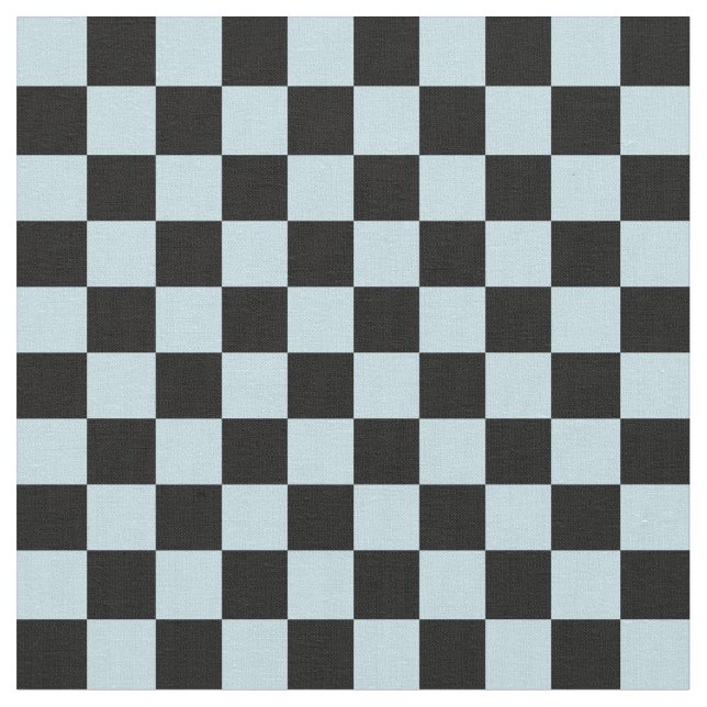 Blue & Black Checkerboard Stoff (Nahaufnahme)