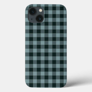 Blue Black Checkered Gingham Pattern Case-Mate iPhone Hülle