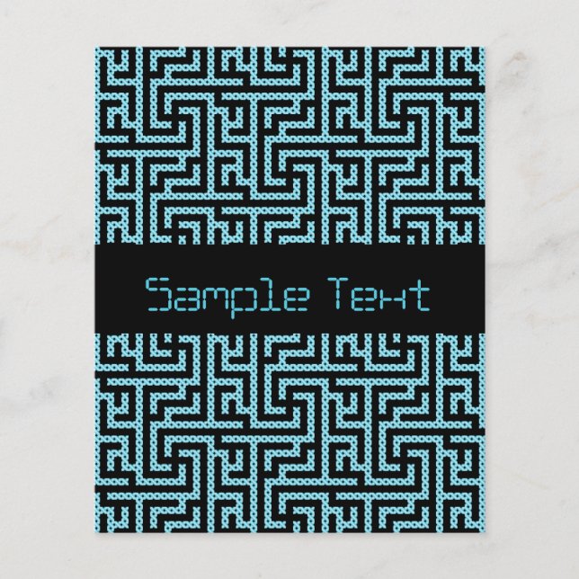 Blue & Black Labyrinth Flyer (Vorne)