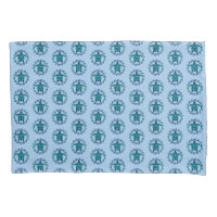 Blue Black Maori Sun Symbol Tribal Turtles