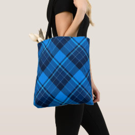 Blue Black Tartan Tote Bag Tasche