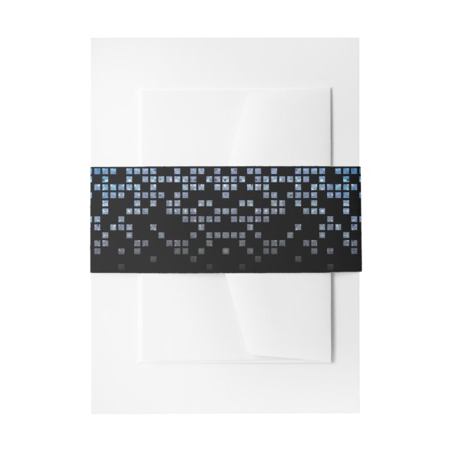 Blue Black Video Game Gamer Bar Mitzvah Einladungsbanderole (Vorderseite Beispiel)