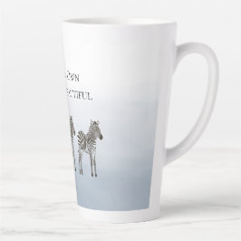 Blue Black Zebras Be Your Own Kind of Beautiful Milchtasse