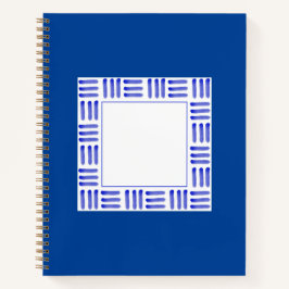 Blue Block Spiral Notebook Notizbuch