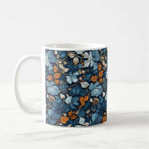 Blue Bloom Ensemble: Einzigartiges farbenfrohes Bl Kaffeetasse