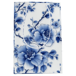 Blue Bloom Geschenktasche Mittlere Geschenktüte
